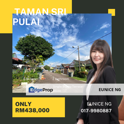 Taman Sri Pulai - Single Storey Terrace House For Sale, Johor, Skudai