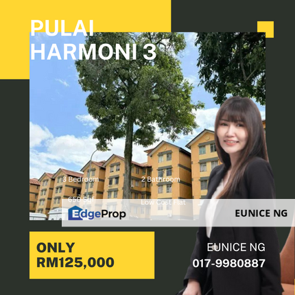 Pangsapuri ( Kenari B3 ) , Pulai Harmoni 3, Low Cost Flat For Sale, Johor, Kangkar Pulai