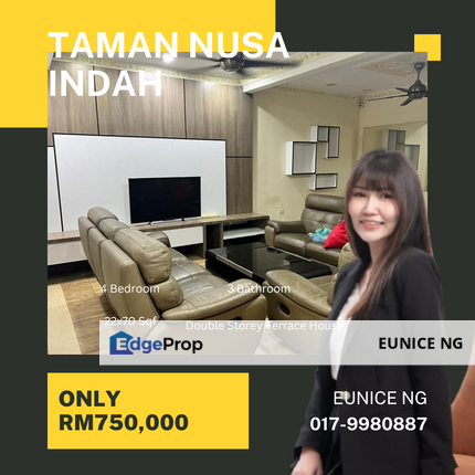 Taman Nusa Indah ( Double Storey Terrace House For Sale ), Johor, Nusajaya