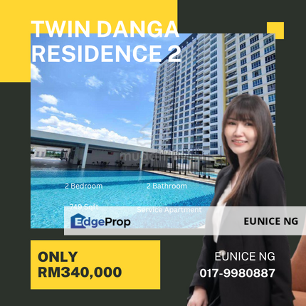 Twin Danga Residence ( Partial Renovated Unit For Sale ), Johor, Johor Bahru