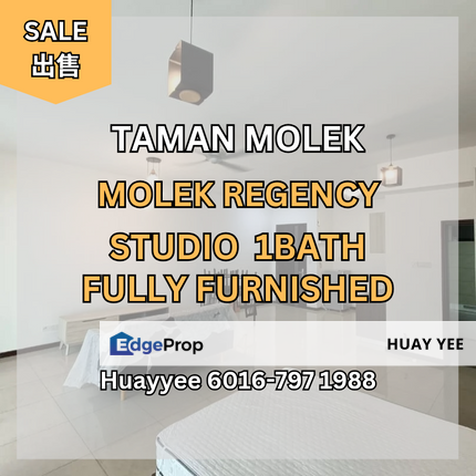 TAMAN MOLEK MOLEK REGENCY STUDIO FULLY FURNISHED, Johor, Johor Bahru