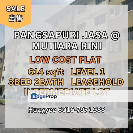 Pangsapuri Jasa Mutiara Rini Low Cost Flat, Johor, Johor Bahru