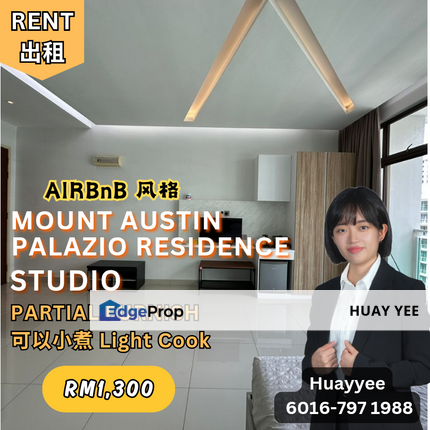 Mount Austin Palazio Residence Studio For Rent, Johor, Johor Bahru