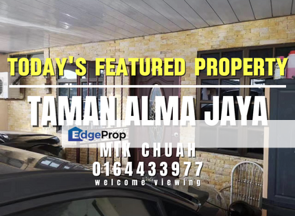 TAMAN ALMA JAYA, SINGLE STOREY HOUSE, FOR SALE, Penang, Alma