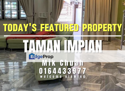 TAMAN IMPIAN, DOUBLE STOREY HOUSE, FOR RENT, Penang, Alma