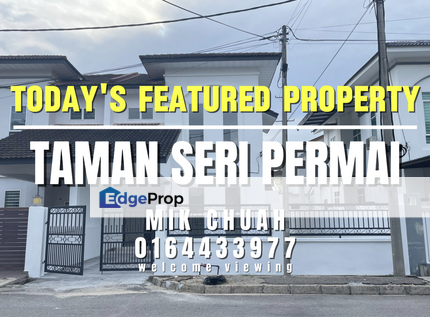 TAMAN SERI.PERMAI, DOUBLE STOREY HOUSE SEMI D, FOR SALE, Penang, Bukit Mertajam