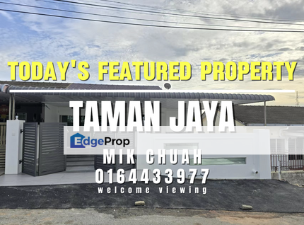 TAMAN JAYA, SINGLE STOREY HOUSE, FOR SALE, Penang, Bukit Mertajam