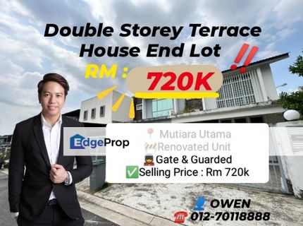 2 Storey Terrace For Sale @ Mutiara utama precinct 1, Johor, Skudai