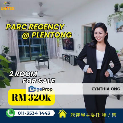 Parc Regency 2 Room Apartment For Sale, Johor, Masai