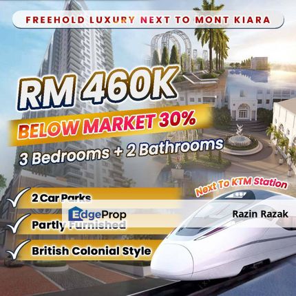 𝐅𝐑𝐄𝐄𝐇𝐎𝐋𝐃 | The Pinnacle of Luxury Next to 𝐌𝐎𝐍𝐓 𝐊𝐈𝐀𝐑𝐀, Kuala Lumpur, Segambut