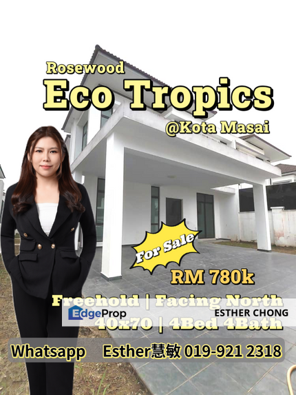 Eco Tropic Double Storey Cluster House, Johor, Masai