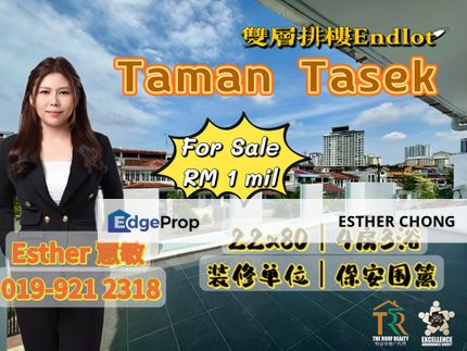 JB Town Taman Tasek Double Storey Endlot, Johor, Johor Bahru