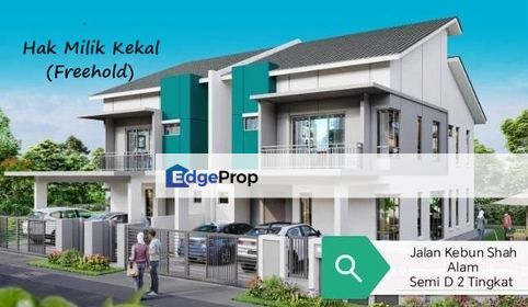 Semi D Baru Jalan Kebun, Selangor, Shah Alam
