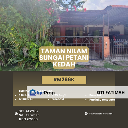 TAMAN NILAM, SUNGAI PETANI KEDAH, Kedah, Sungai Petani