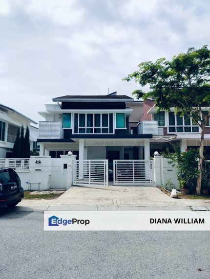 ENDLOT FULLY RENOVATED, FACING OPEN 2 STOREY SUPERLINK TERRACE LAVENDER ELMINA DENAI ALAM FOR SALE, Selangor, Shah Alam