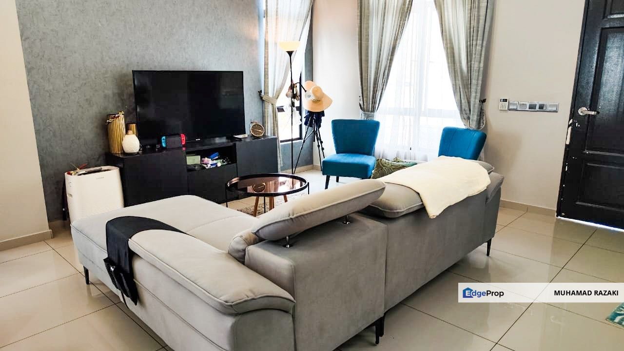 Graham Garden, Eco Grandeur, Puncak Alam - End Lot with Patio, Double Storey For Sale (Fully Furnished & Near To Surau), Selangor, Bandar Puncak Alam
