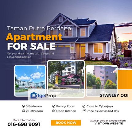Taman Putra Perdana, Apartment, Puchong, Selangor For Sale , Selangor, Puchong