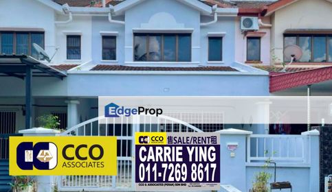 Taman Klebang Ria Double Storey Terrace House For Sale, Perak, Ipoh