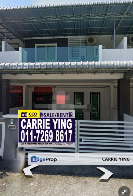 Menglembu Bestari Double Storey Terrace House For Sale, Perak, Kinta