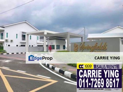 Ipoh Springfields Residences Double Storey House For Sale, Perak, Kinta