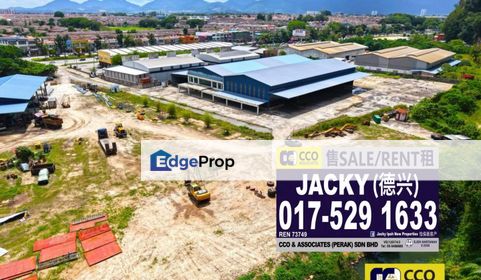 🔥𝟓.𝟏 𝐀𝐜𝐫𝐞 𝐅𝐚𝐜𝐭𝐨𝐫𝐲 𝐅𝐨𝐫 𝐑𝐞𝐧𝐭🔥 ‼️Jalan Gopeng Simpang Pulai Detached Factory‼️  , Perak, Ipoh