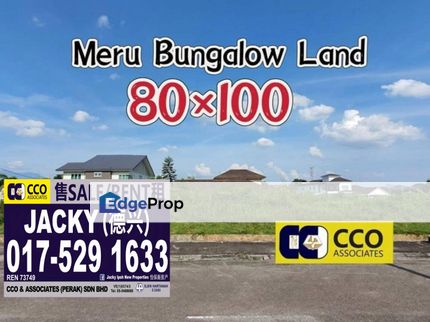 🔥Meru Bungalow Land Big Size For Sale🔥 #Chinese Area, Perak, Ipoh