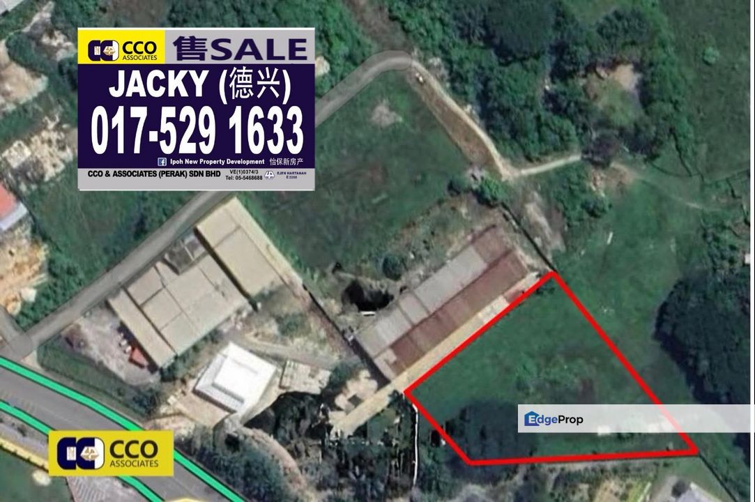 Off Jalan Lahat - Jalan Simpang Pulai Freehold Industry Land For Sale , Perak, Kinta