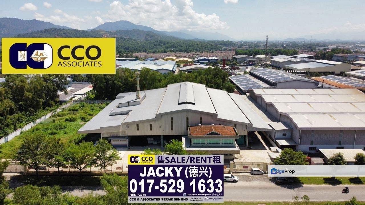 🔥Pusing-Batu Gajah Perdana 2.1 Acre Bungalow Factory For Rent🔥  , Perak, Pusing