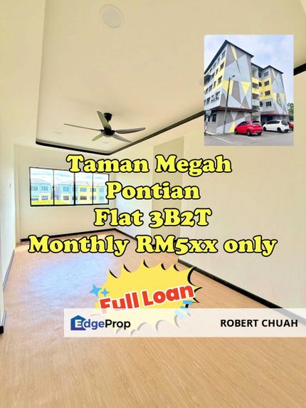 Taman Megah @ Pontian .  Full Loan . Renovated, Johor, Pontian