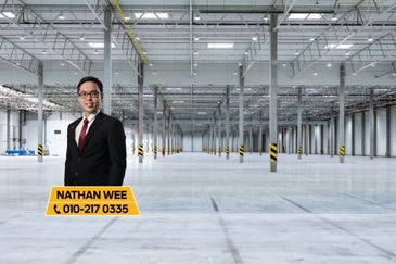 R291 Bukit Raja Klang. New Detached Warehouse. Rent.