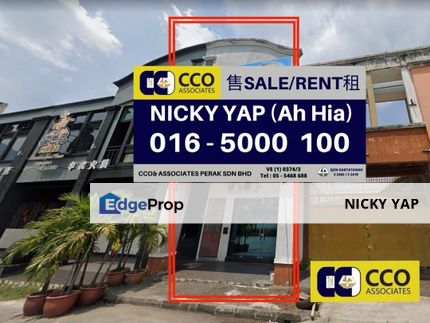 Falim shoplot facing main road rent, Perak, Ipoh