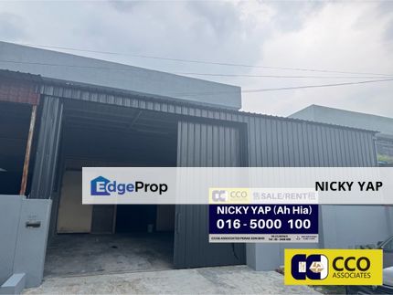 Menglembu chandan raya factory rent fully cover , Perak, Ipoh
