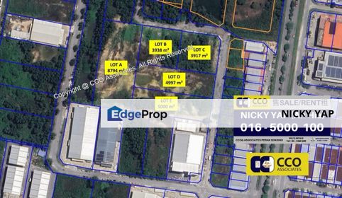 6.5ekar industrial land in ipoh for Sale , Perak, Ipoh