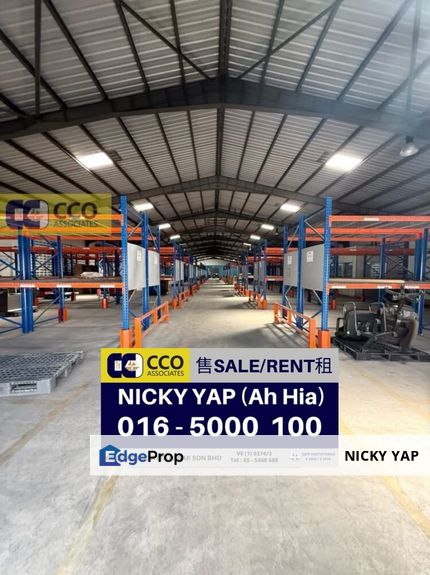 Tasek 1ekar + big factory with 1400amp power , Perak, Ipoh