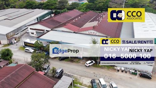 Silibin factory/warehouse for rent 1.25 ekar & 600amp, Perak, Ipoh