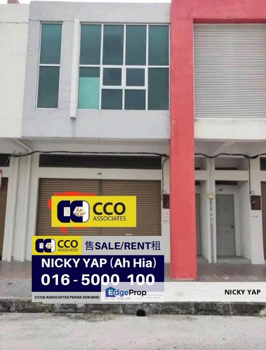 Panorama lapangan botani shoplot for sale , Perak, Ipoh