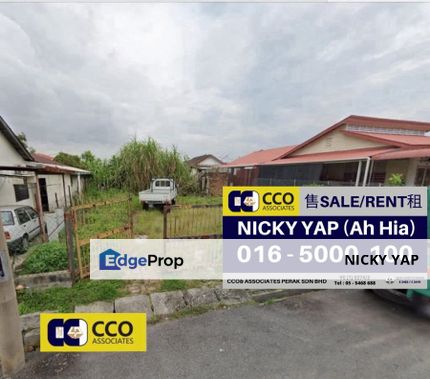 Bercham empty residential land for sale 4050sqft, Perak, Ipoh