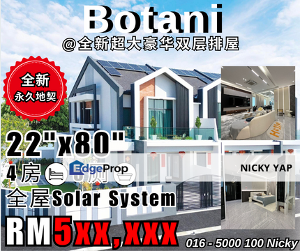 Botani NEW 22x80 FREEHOLD double storey , Perak, Ipoh