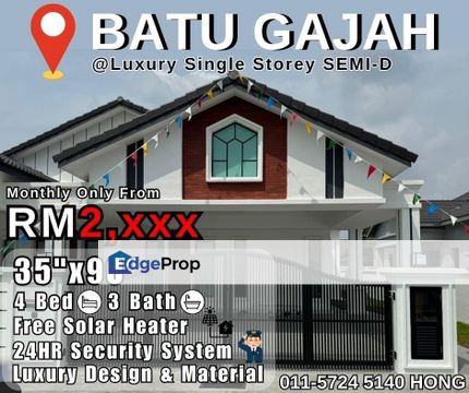 Batu Gajah, Luxury Single Storey Semi-D, Perak, Batu Gajah