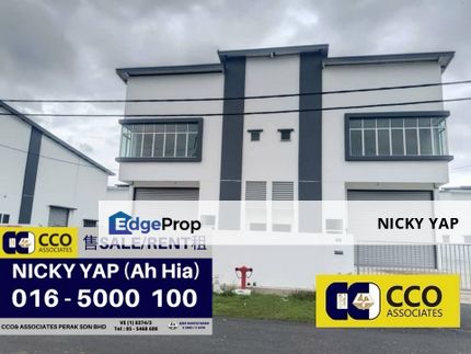 New factory 1.5storey for rent , Perak, Ipoh