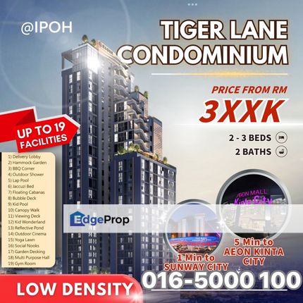 Tigerlane new project condominium , Perak, Kinta