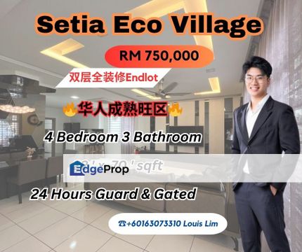 Setia Eco Village Double Storeys Renovated House, Johor, Gelang Patah