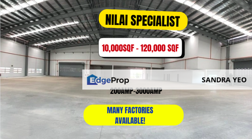 [400 AMP 8000sqf Built Up] FACTORY NILAI SEREMBAN, Negeri Sembilan, Nilai
