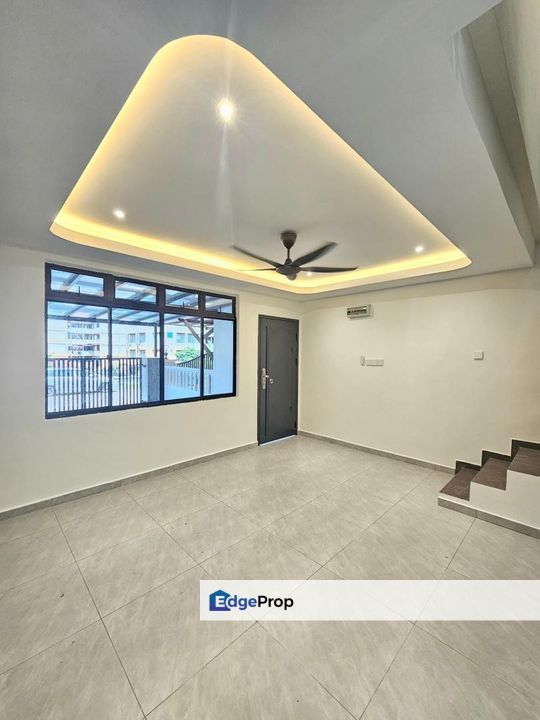 Renovated double storey low cost terrace house in Taman Daya for sale ...