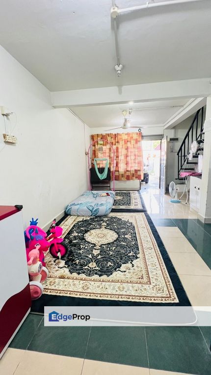 Double storey low cost terrace house in Taman Rinting for sale , Johor, Masai