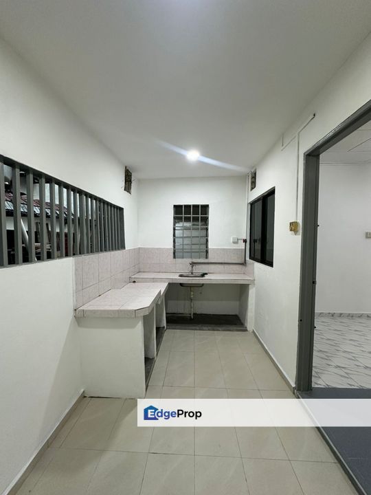Double storey low medium cost terrace house in Taman Sri Skudai for sale , Johor, Skudai