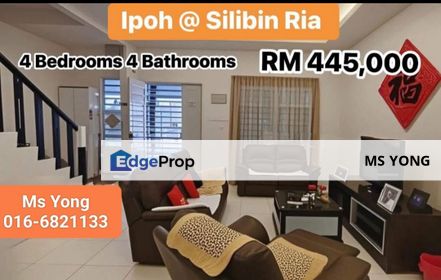 Taman Silibin Ria Double Storey Terraced House For Sale Ipoh Perak , Perak, Kinta