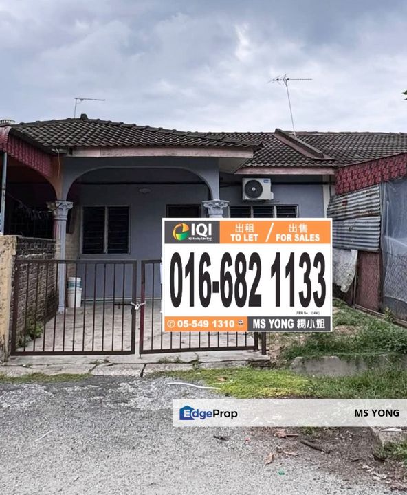 Batu Gajah Taman Bemban Permai Single Storey Terraced House For Sale Perak , Perak, Batu Gajah