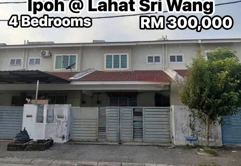 Lahat Sri Wang Double Storey Terraced House For Sale Ipoh Perak 