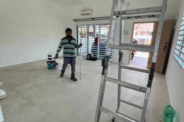 Batu Gajah Pusing Double Storey Corner House For Rent Perak